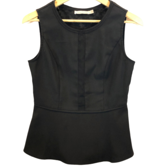 Gibson Latimer Tops - Gibson Latimer Black Sleeveless Blouse - M